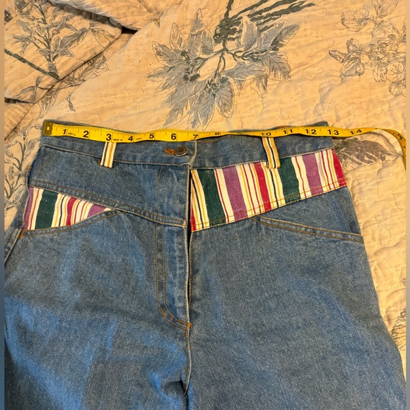 Vintage Bonjour Striped High Rise Mom Jeans - Picture 3 of 5